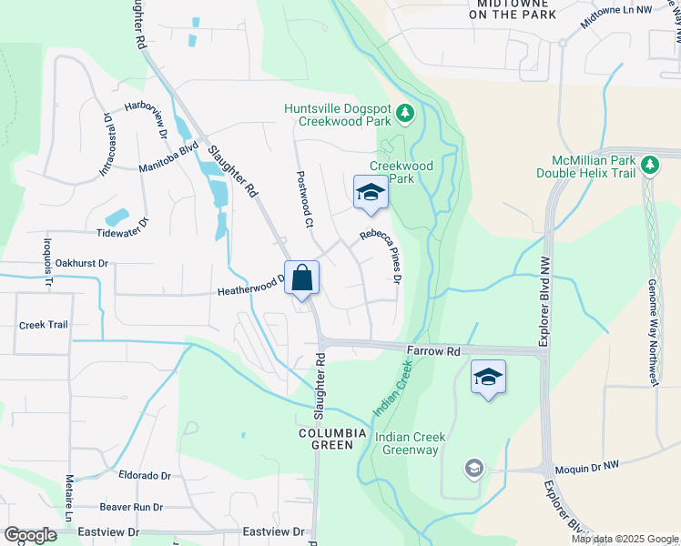 map of restaurants, bars, coffee shops, grocery stores, and more near 100 Postwood Court in Madison
