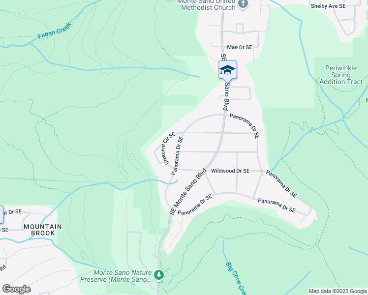 map of restaurants, bars, coffee shops, grocery stores, and more near 3117 Highland Plaza Southeast in Huntsville