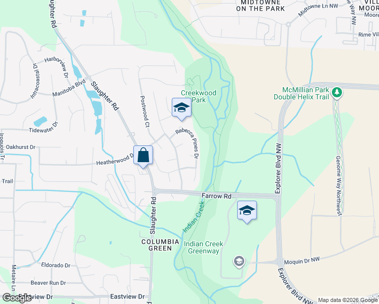 map of restaurants, bars, coffee shops, grocery stores, and more near 102 Vistawood Court in Madison