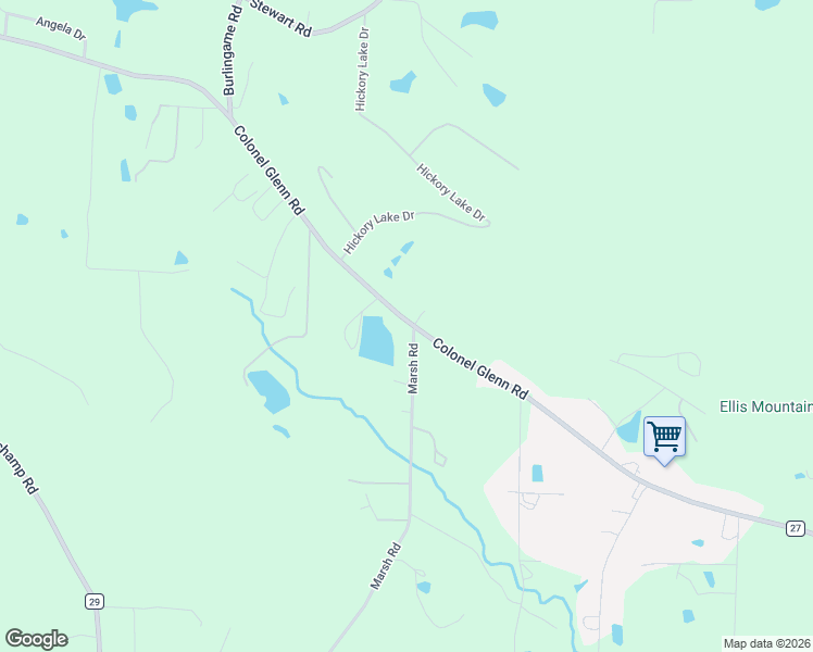 map of restaurants, bars, coffee shops, grocery stores, and more near 18401 Colonel Glenn Road in Little Rock