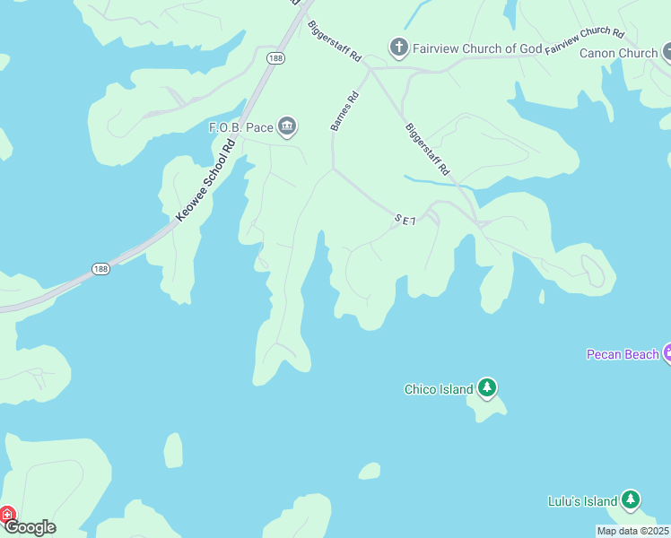 map of restaurants, bars, coffee shops, grocery stores, and more near 110 Southwind Bay Drive in Seneca
