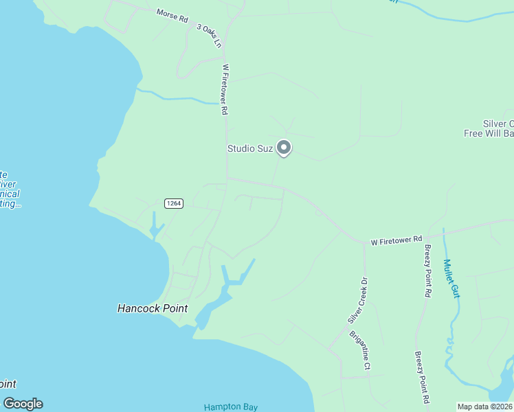 map of restaurants, bars, coffee shops, grocery stores, and more near 207 Bluewater Cove in Swansboro