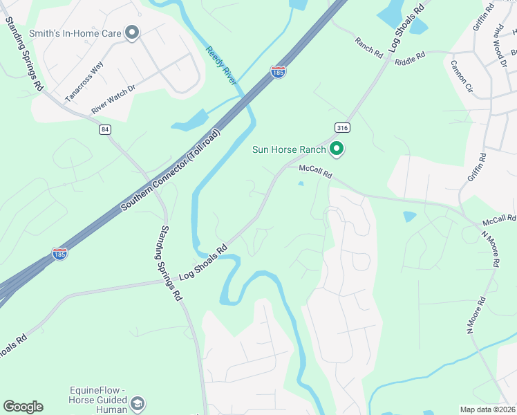 map of restaurants, bars, coffee shops, grocery stores, and more near 212-234 Log Shoals Road in Simpsonville