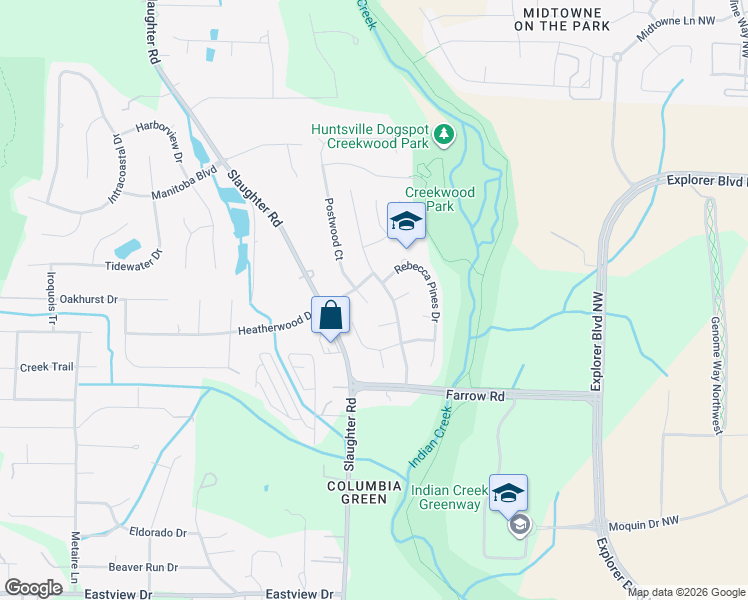 map of restaurants, bars, coffee shops, grocery stores, and more near 121 River Oaks Drive in Madison