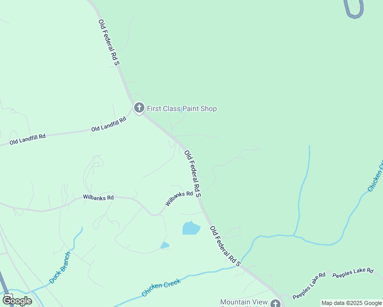 map of restaurants, bars, coffee shops, grocery stores, and more near 3008 Old Federal Road South in Chatsworth