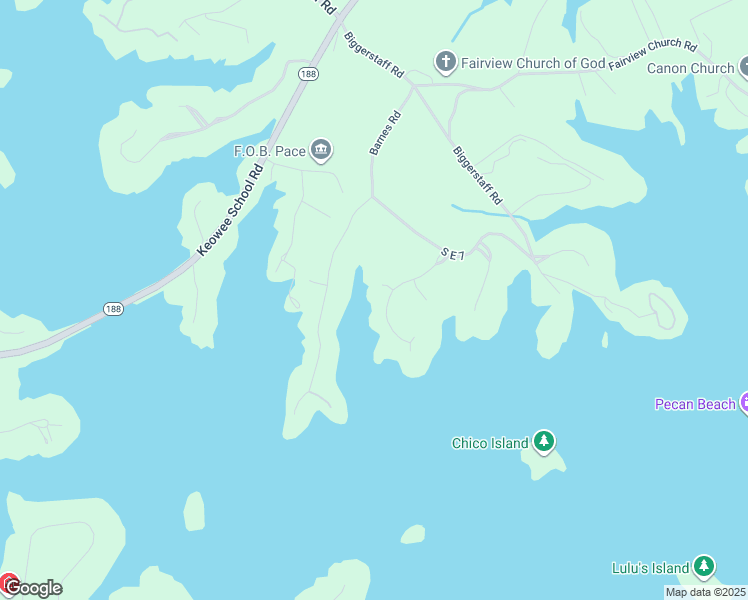 map of restaurants, bars, coffee shops, grocery stores, and more near 110 Southwind Bay Drive in Seneca