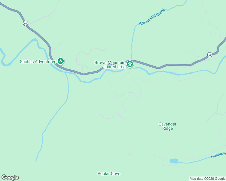 map of restaurants, bars, coffee shops, grocery stores, and more near 157 Brown Mountain Trail in Suches