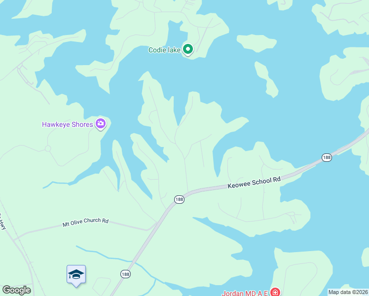 map of restaurants, bars, coffee shops, grocery stores, and more near 201 Honeysuckle Drive in Seneca