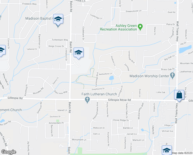 map of restaurants, bars, coffee shops, grocery stores, and more near 101 Netherbury Lane in Madison