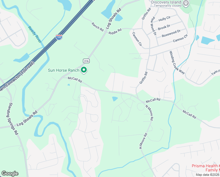 map of restaurants, bars, coffee shops, grocery stores, and more near 508 McCall Road in Greenville