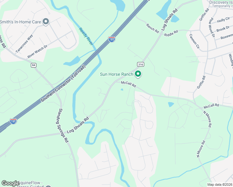 map of restaurants, bars, coffee shops, grocery stores, and more near 278 Log Shoals Road in Greenville