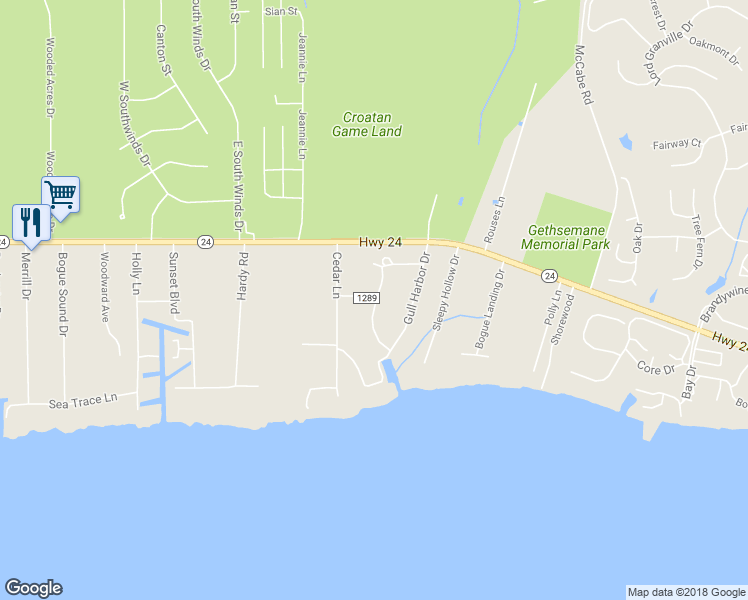 map of restaurants, bars, coffee shops, grocery stores, and more near 101 Laurel Lane in Newport