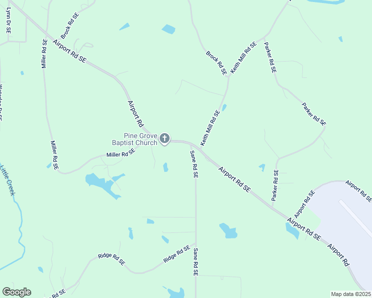 map of restaurants, bars, coffee shops, grocery stores, and more near 4048 Airport Road Southeast in Dalton