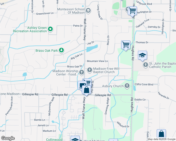map of restaurants, bars, coffee shops, grocery stores, and more near 145 Leathertree Lane in Madison
