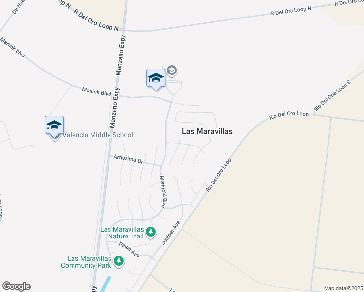 map of restaurants, bars, coffee shops, grocery stores, and more near 2 Acebo Pl in Los Lunas