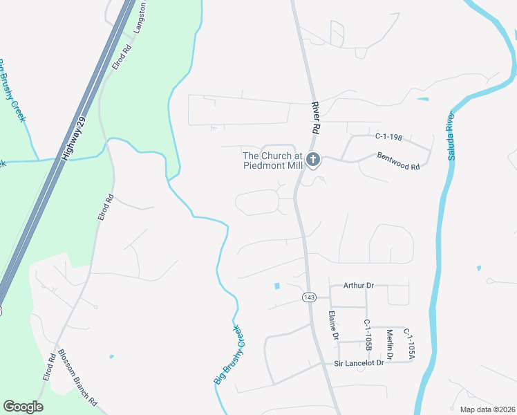 map of restaurants, bars, coffee shops, grocery stores, and more near 115 Robin Ridge Circle in Piedmont