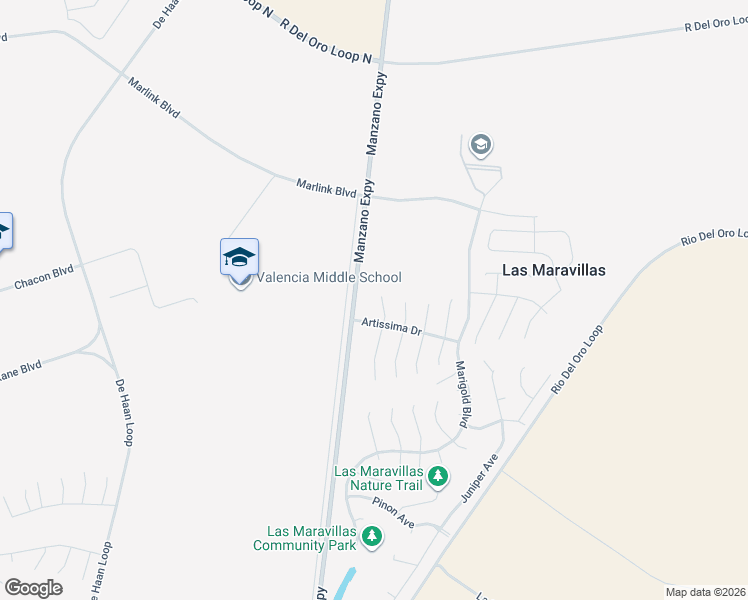 map of restaurants, bars, coffee shops, grocery stores, and more near 12 Apache Plume Road in Los Lunas