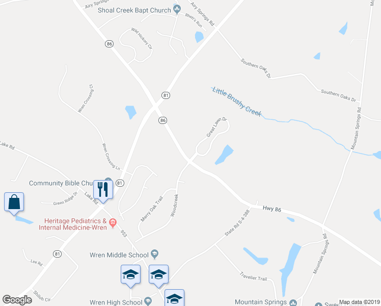 map of restaurants, bars, coffee shops, grocery stores, and more near 50 Great Lawn Drive in Piedmont