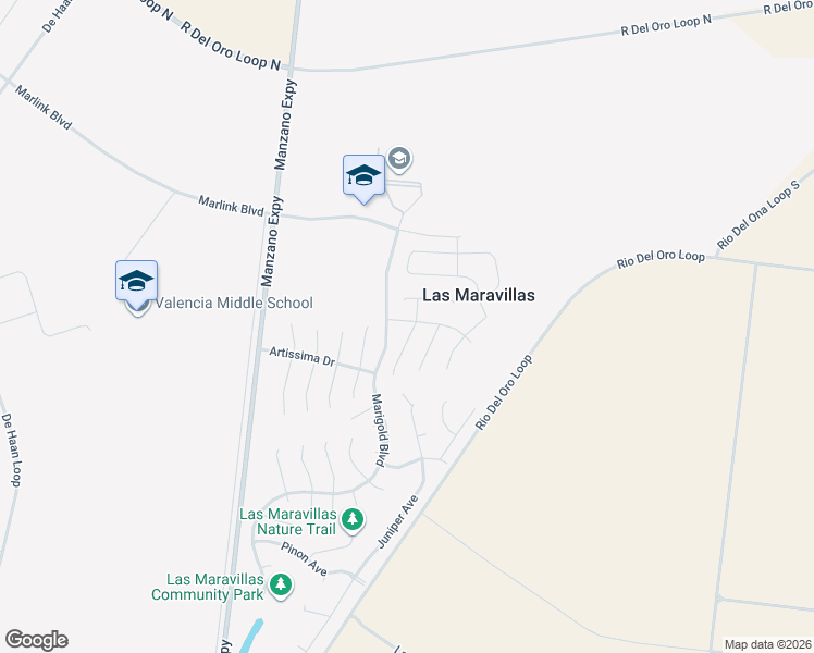 map of restaurants, bars, coffee shops, grocery stores, and more near 2 Acebo Place in Los Lunas
