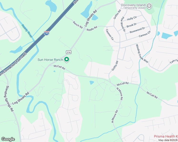 map of restaurants, bars, coffee shops, grocery stores, and more near 508 McCall Road in Greenville