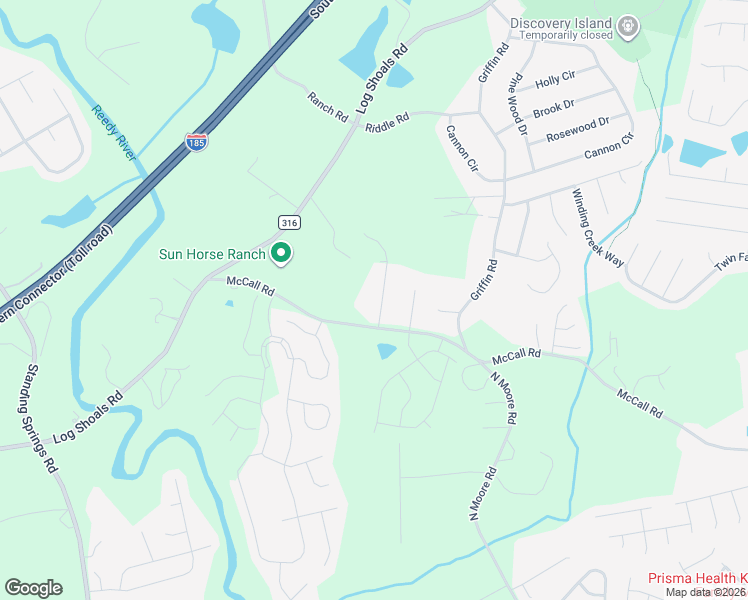 map of restaurants, bars, coffee shops, grocery stores, and more near 508 McCall Road in Greenville