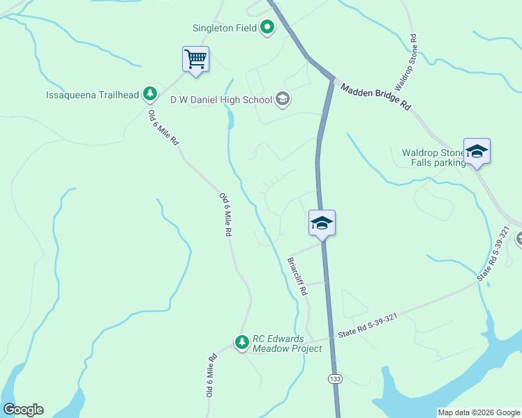 map of restaurants, bars, coffee shops, grocery stores, and more near 109 Steppingstone Way in Central