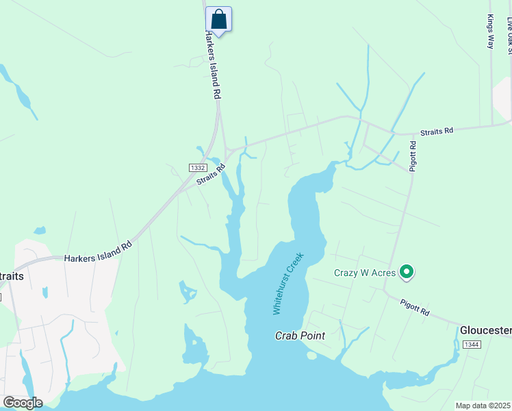 map of restaurants, bars, coffee shops, grocery stores, and more near 210 Landing Rd in Beaufort