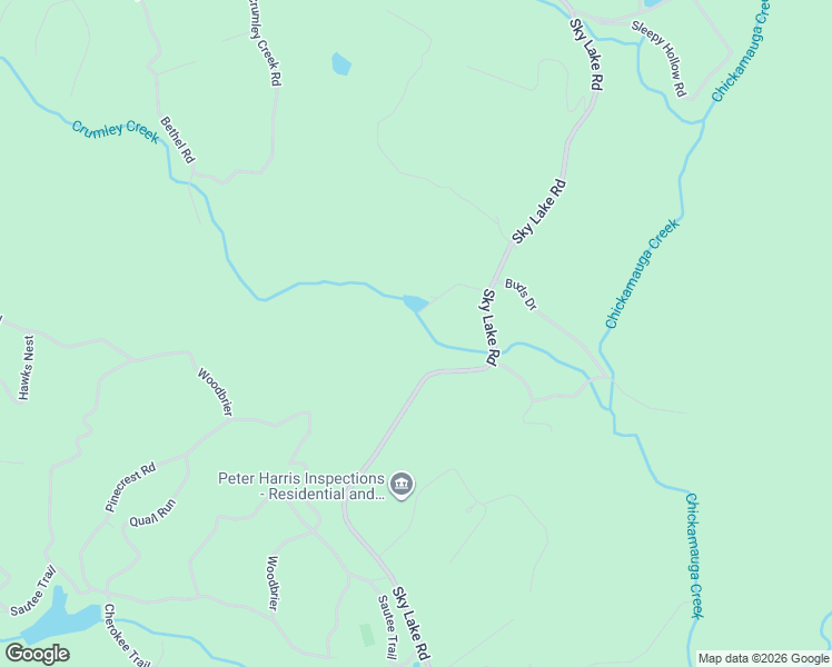 map of restaurants, bars, coffee shops, grocery stores, and more near 1365 Sky Lake Road in Sautee Nacoochee