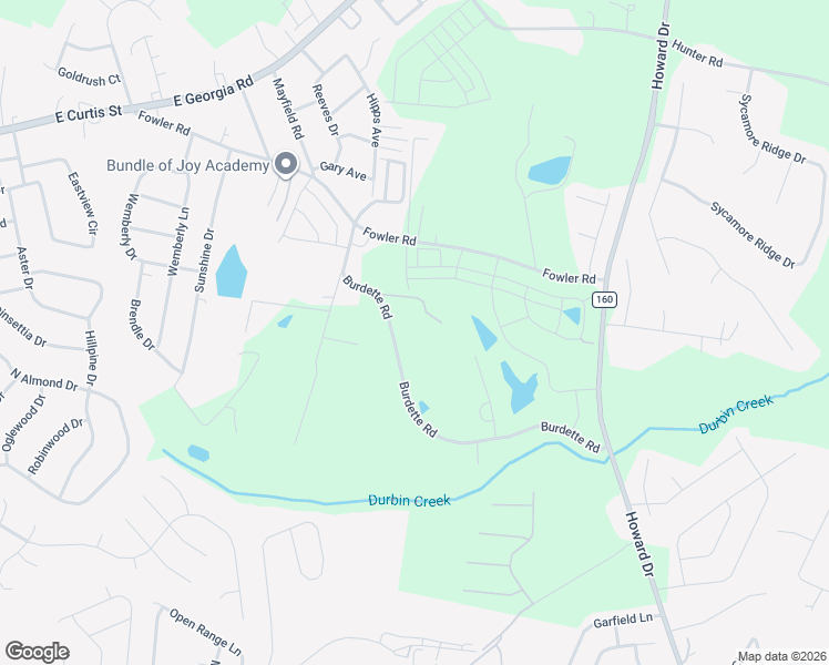 map of restaurants, bars, coffee shops, grocery stores, and more near 215 Burdette Road in Simpsonville