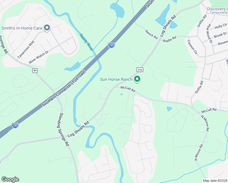 map of restaurants, bars, coffee shops, grocery stores, and more near 278 Log Shoals Road in Greenville