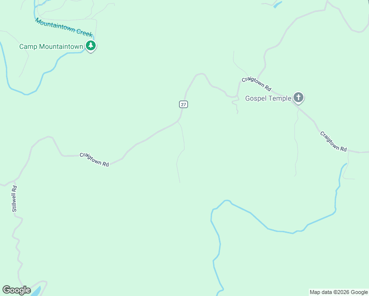 map of restaurants, bars, coffee shops, grocery stores, and more near 160 January Lane in Ellijay