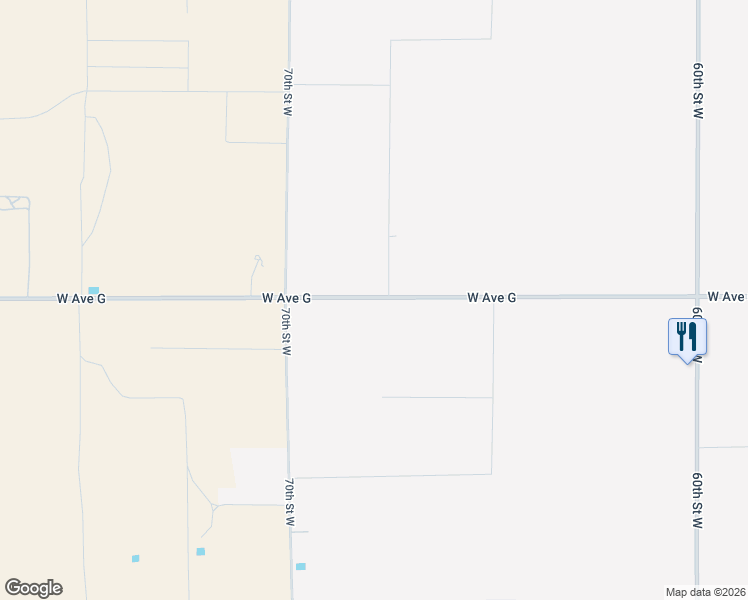 map of restaurants, bars, coffee shops, grocery stores, and more near 2 West Avenue G in Lancaster