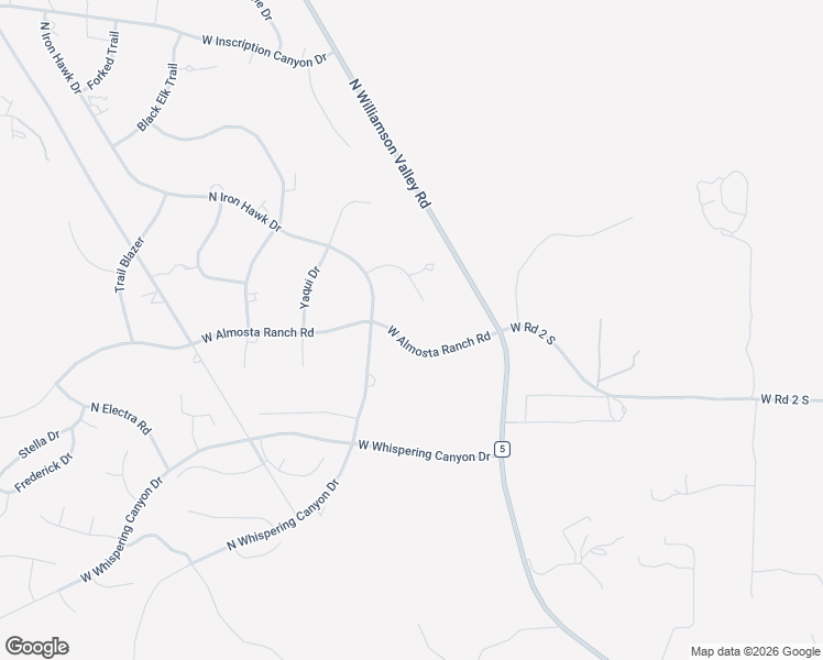map of restaurants, bars, coffee shops, grocery stores, and more near 5200 Almosta Ranch Road in Prescott