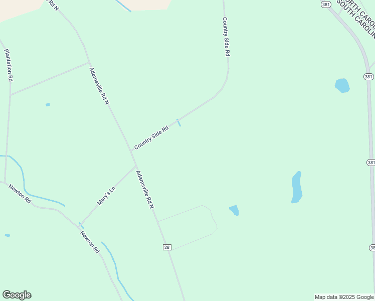 map of restaurants, bars, coffee shops, grocery stores, and more near 2600 Country Side Road in McColl