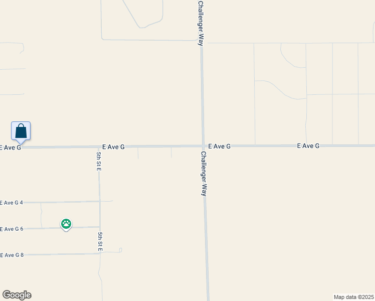 map of restaurants, bars, coffee shops, grocery stores, and more near East Avenue G in Lancaster