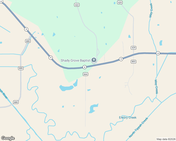 map of restaurants, bars, coffee shops, grocery stores, and more near 2590B Mississippi 4 in Ripley