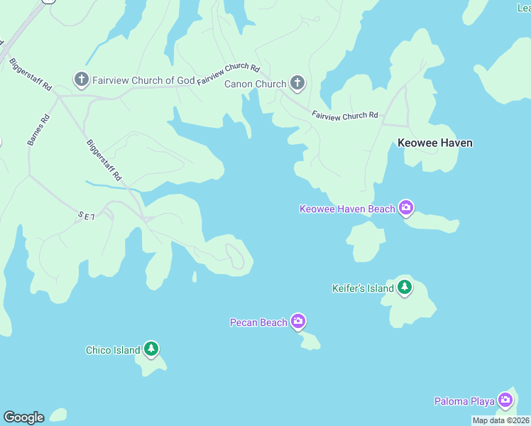 map of restaurants, bars, coffee shops, grocery stores, and more near 210 Sunset Ridge Drive in Seneca