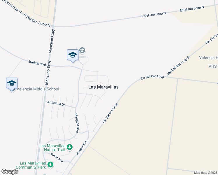 map of restaurants, bars, coffee shops, grocery stores, and more near 35 Margarita Circle in Los Lunas