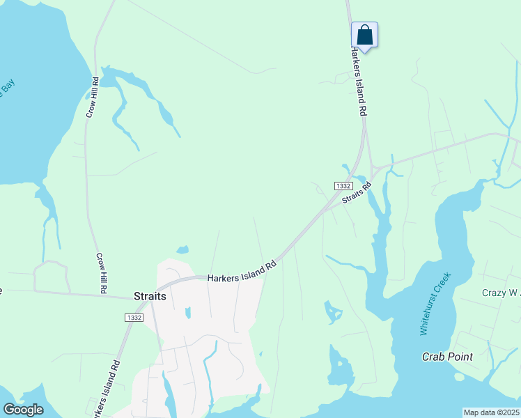 map of restaurants, bars, coffee shops, grocery stores, and more near 1288 Harkers Island Road in Beaufort