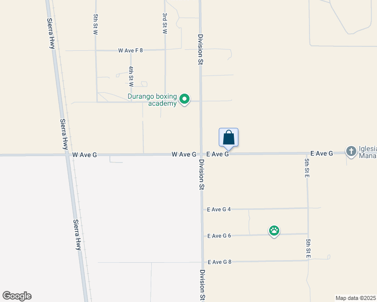 map of restaurants, bars, coffee shops, grocery stores, and more near Division Street in Lancaster