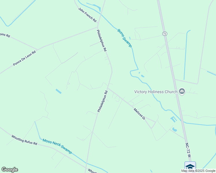 map of restaurants, bars, coffee shops, grocery stores, and more near 2425 Philadelphus Road in Pembroke