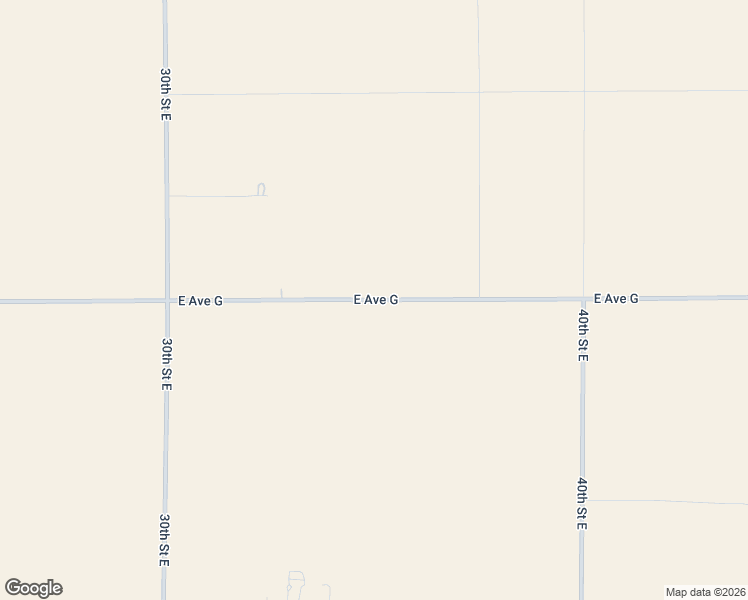 map of restaurants, bars, coffee shops, grocery stores, and more near 3500 East Avenue G in Lancaster