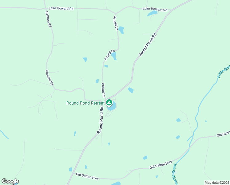 map of restaurants, bars, coffee shops, grocery stores, and more near 1920 Round Pond Road in LaFayette