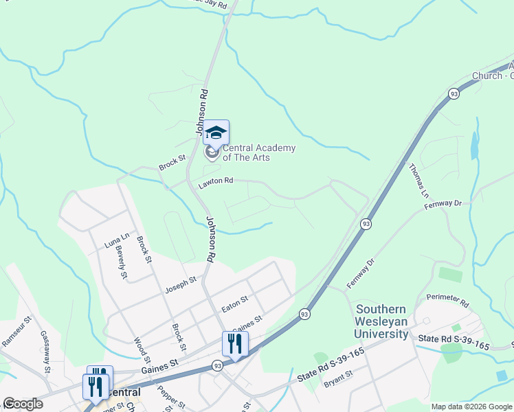 map of restaurants, bars, coffee shops, grocery stores, and more near in Central