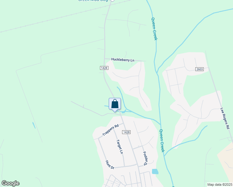 map of restaurants, bars, coffee shops, grocery stores, and more near 388 Riggs Road in Hubert