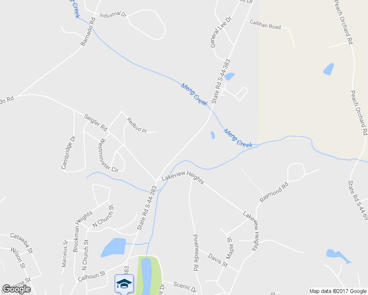 map of restaurants, bars, coffee shops, grocery stores, and more near Lakeside Drive in Union