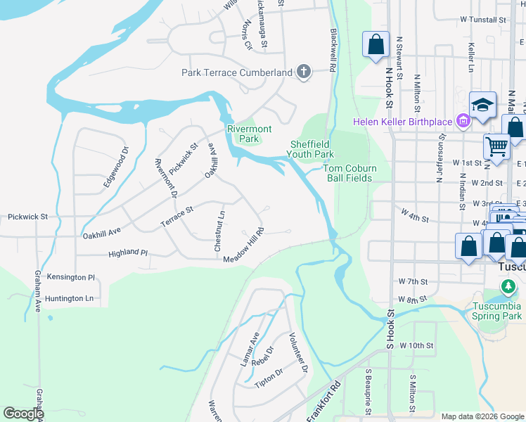 map of restaurants, bars, coffee shops, grocery stores, and more near Pine Court in Sheffield