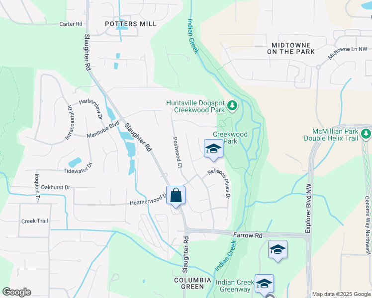 map of restaurants, bars, coffee shops, grocery stores, and more near 223 River Oaks Drive in Madison