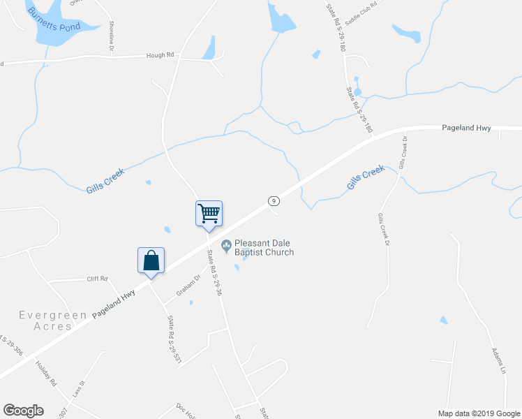 map of restaurants, bars, coffee shops, grocery stores, and more near 2845 South Carolina 9 in Lancaster