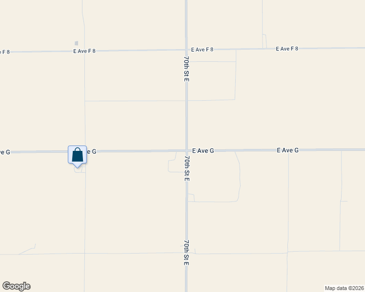 map of restaurants, bars, coffee shops, grocery stores, and more near 46817 70th Street East in Lancaster